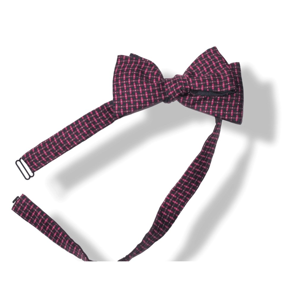 Hermes Navy Red PROPELLER Bow Tie Adjustable Size, New! - poupishop