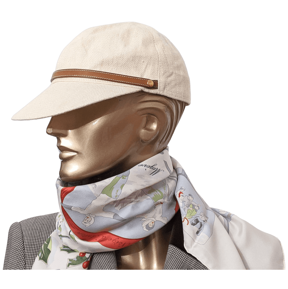 HERMES NEIGE D'ANTAN MEGEVE Specia Issue Twill Scarf 90 x 90 cm