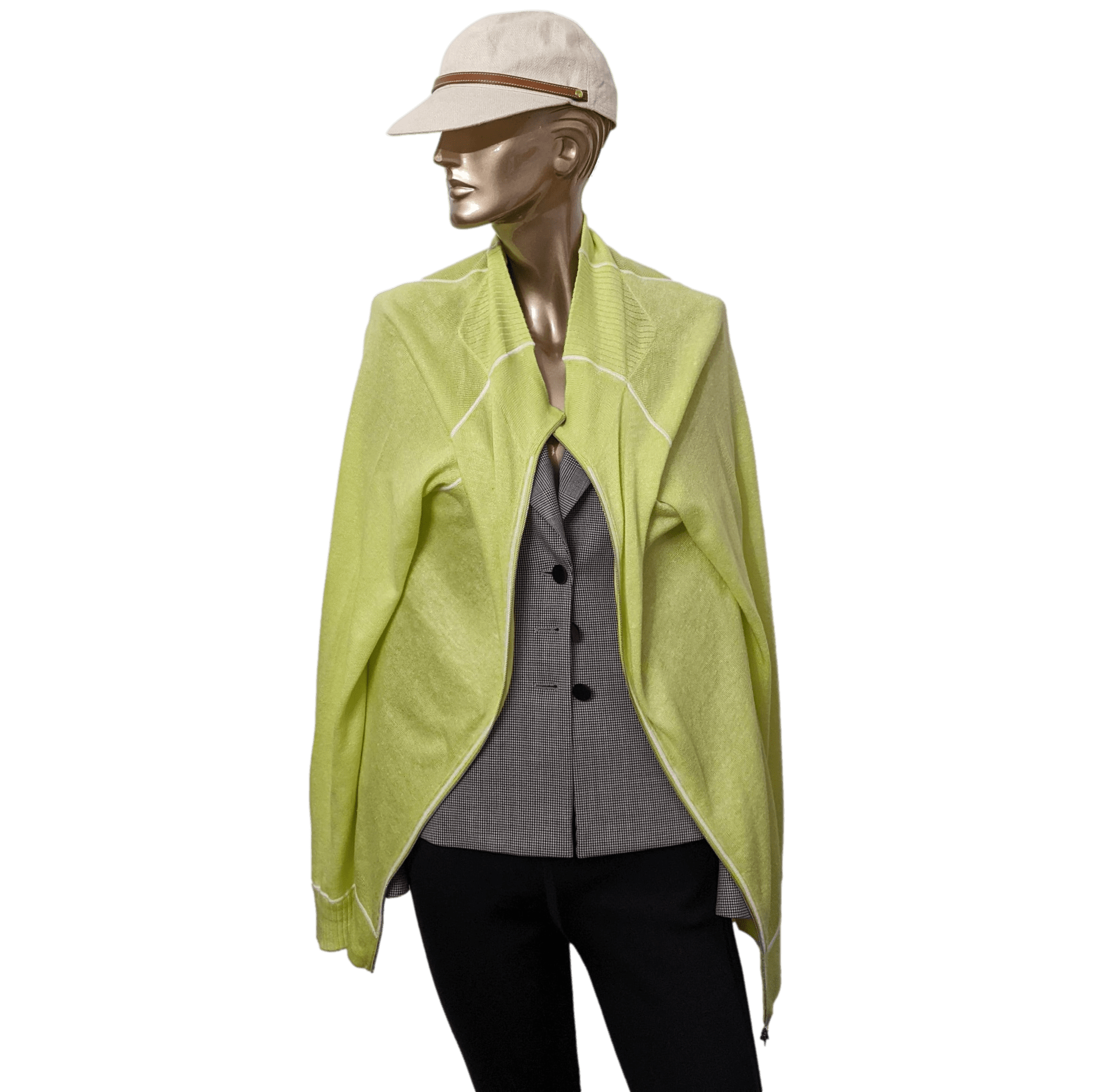 HERMES NEON Men's Cotton/Linen Cardigan SzXL