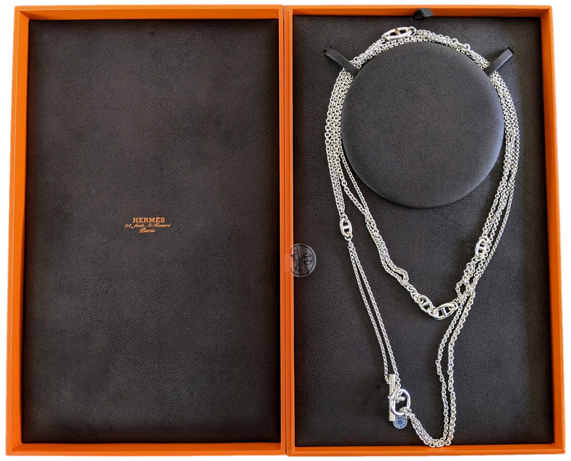 Hermes Pop H Necklace (White/Silver) | Rent Hermes jewelry for $55/month -  Join Switch