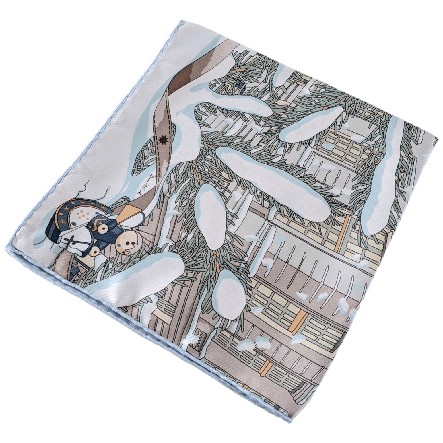 HERMES Noel au 24 Faubourg Twill Gavroche 45 x 45 cm