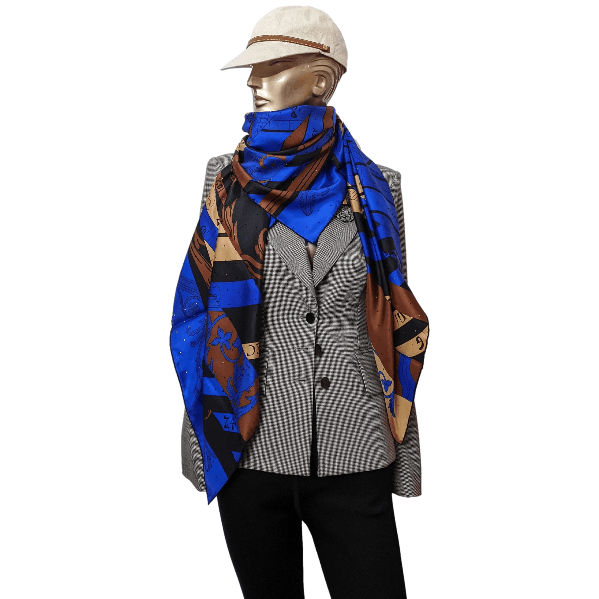 HERMES NOUVELLE ASTROLOGIE PERFOREE 2012 Limited Twill Silk 140 x 140 cm