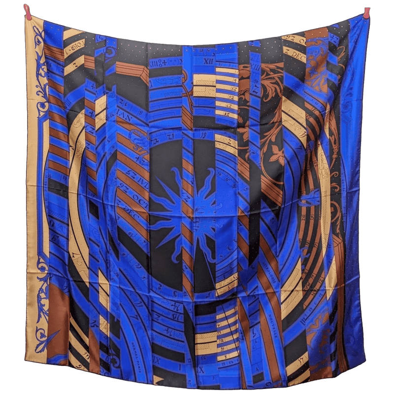 HERMES NOUVELLE ASTROLOGIE PERFOREE 2012 Limited Twill Silk 140 x 140 cm