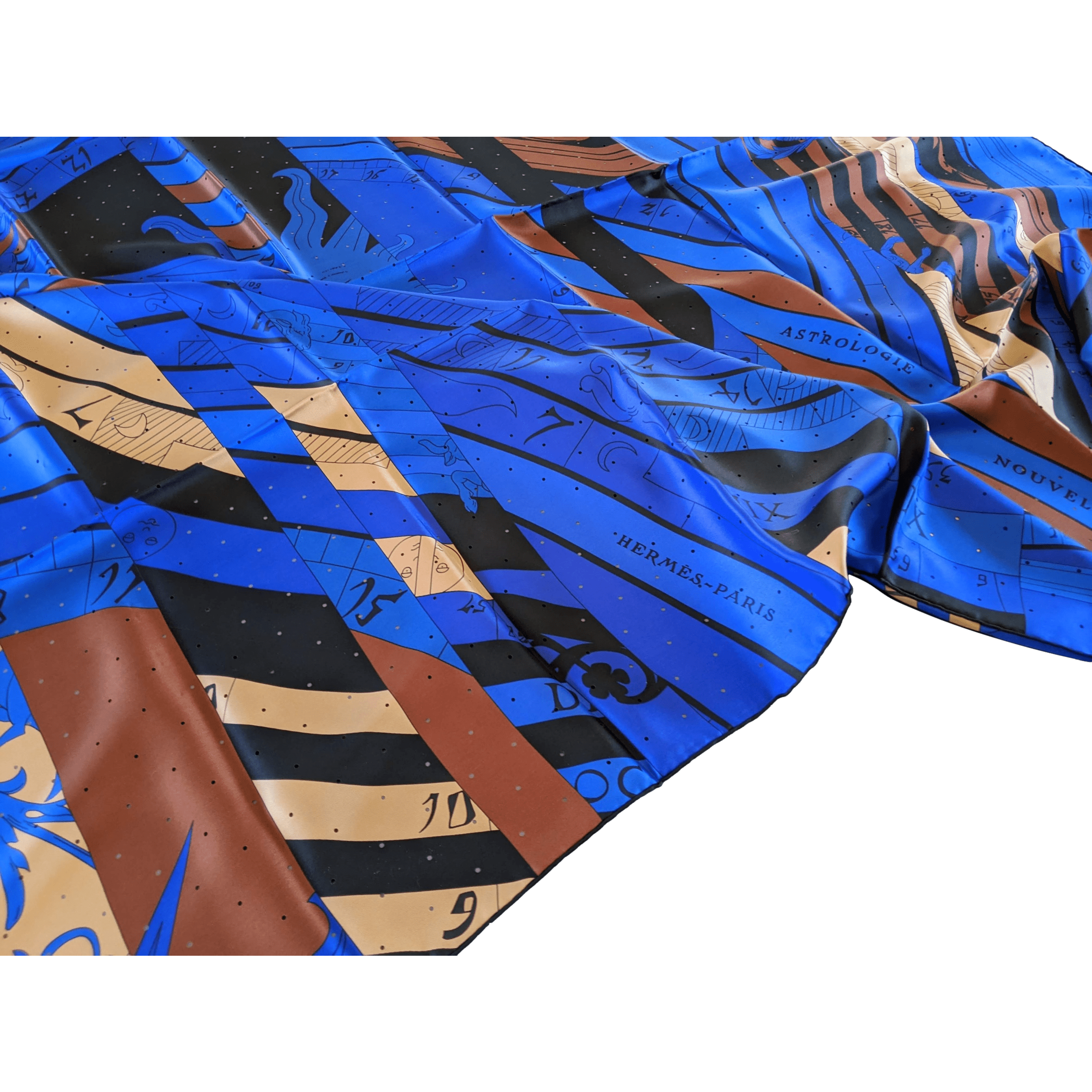 HERMES NOUVELLE ASTROLOGIE PERFOREE 2012 Limited Twill Silk 140 x 140 cm