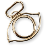 HERMES Single Permabrass OEIL CURIOSITE Eye Amulette Charm