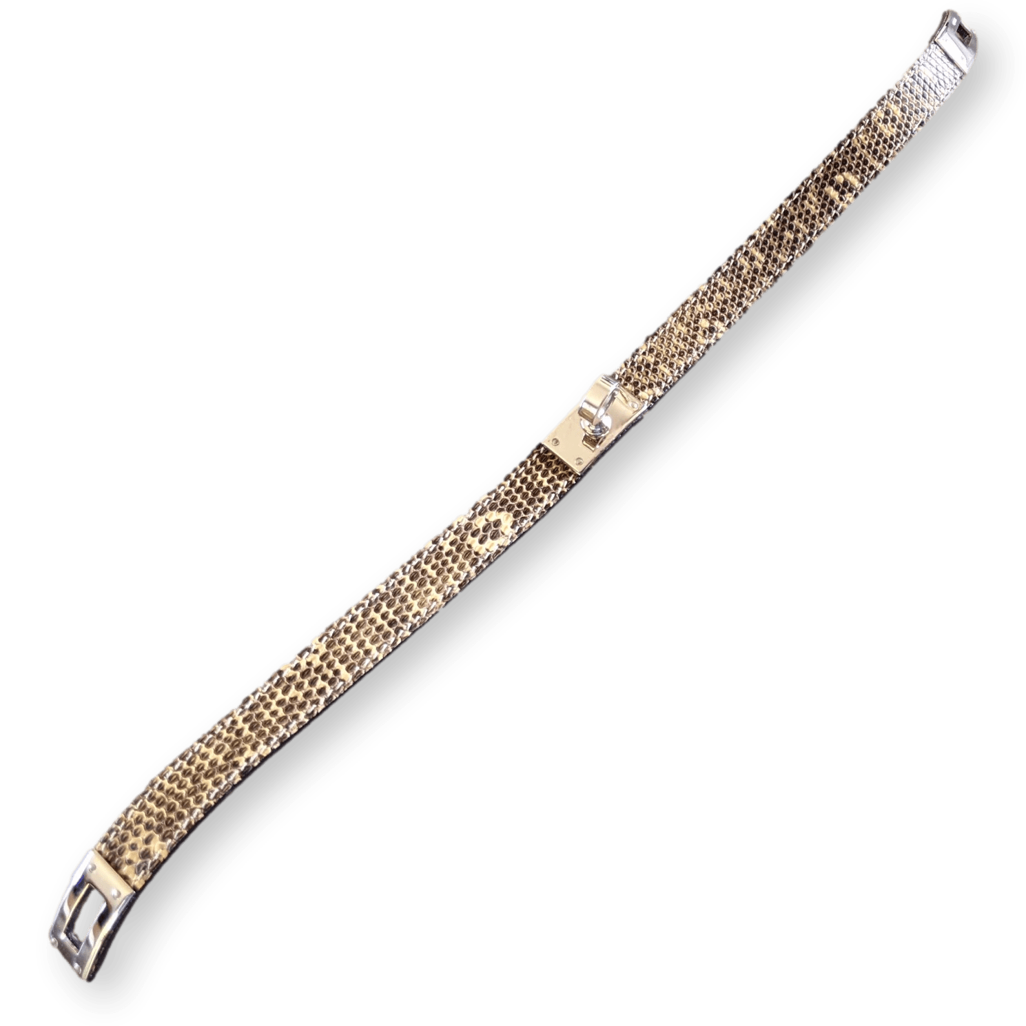 HERMES Ombre Lizard Kelly Double Tour Unisex Bracelet Sz XS