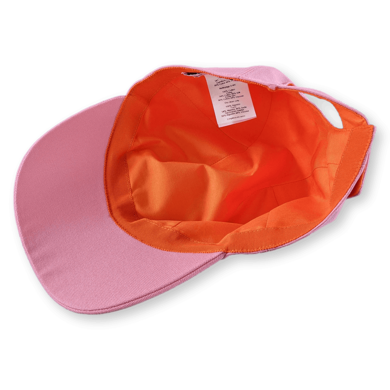 HERMES Pink/Orange Cap Hat Sz57