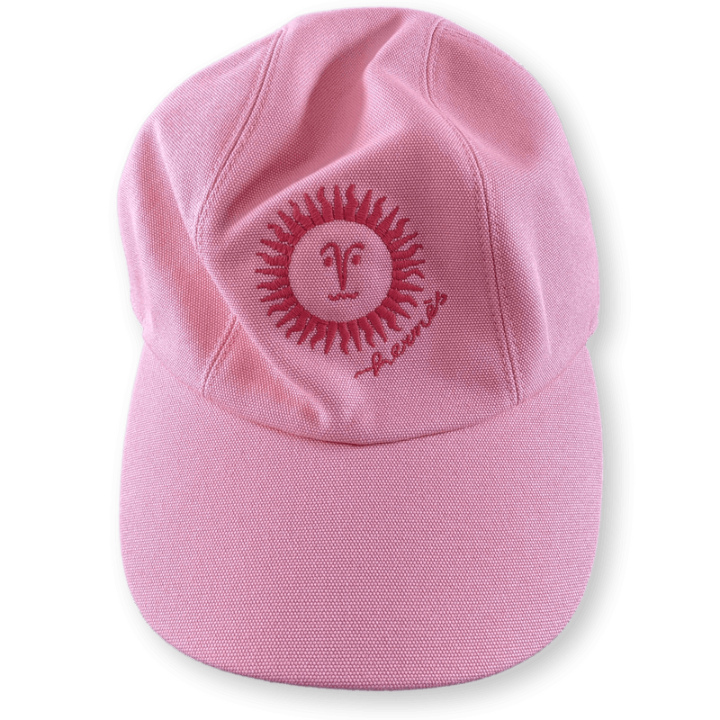 HERMES Pink/Orange Cap Hat Sz57