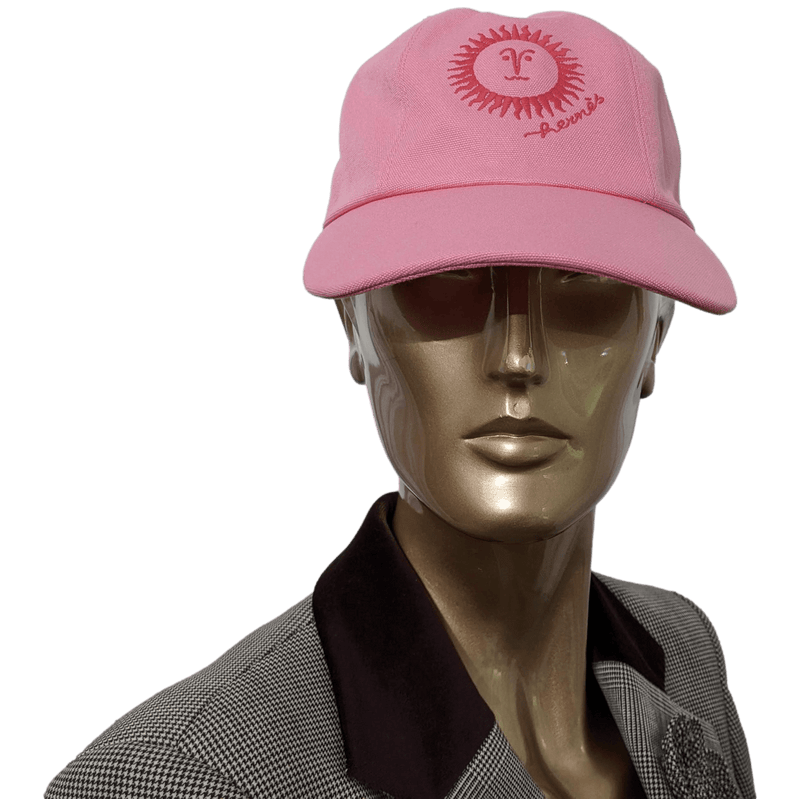 HERMES Pink/Orange Cap Hat Sz57