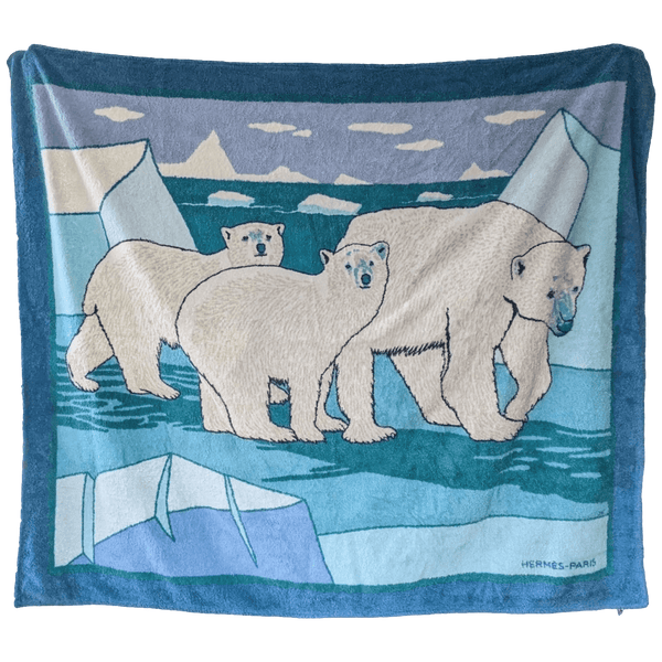 HERMES Ours Polaires Terry Beach Towel XXL 150 x 220 cm