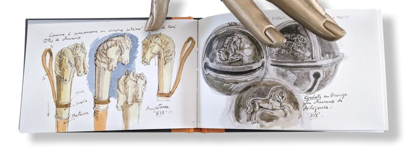 Hermes Papier Carnet de Croquis VIVE LE CHEVAL Long Life the Horse by Philippe Dumas, New and Sealed! - poupishop
