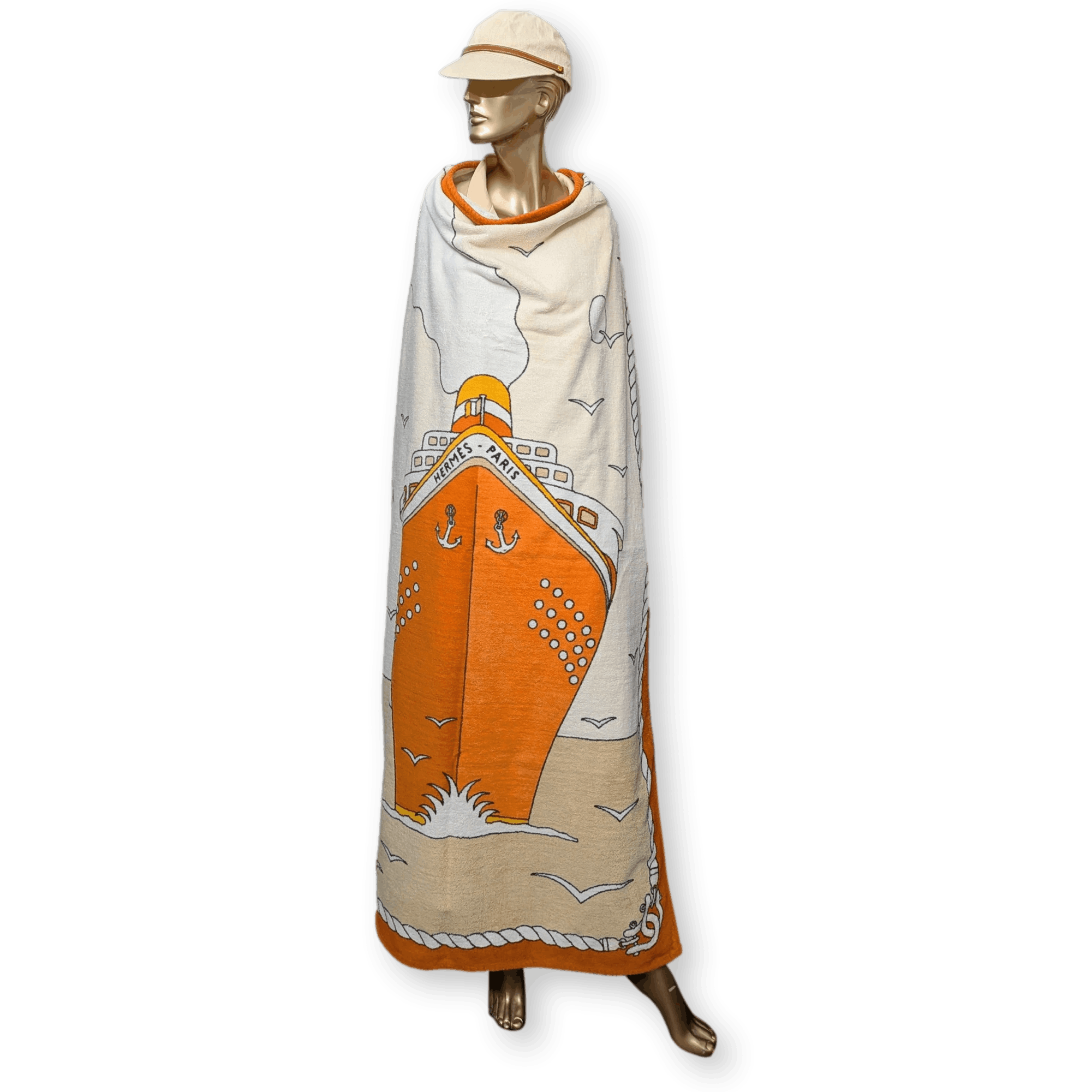 HERMES Paquebot Cruise Ship Terry Beach Towel 90 x 150 cm