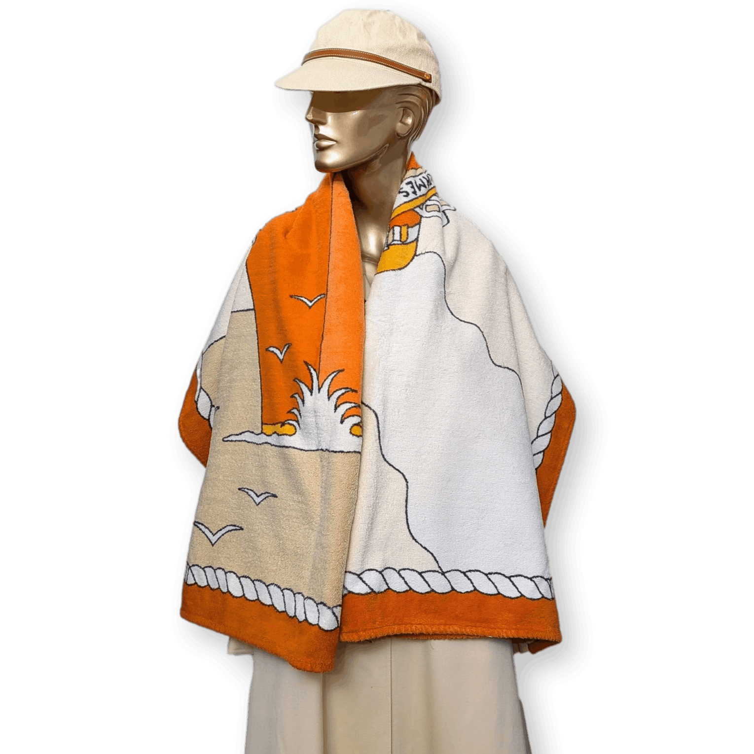 HERMES Paquebot Cruise Ship Terry Beach Towel 90 x 150 cm