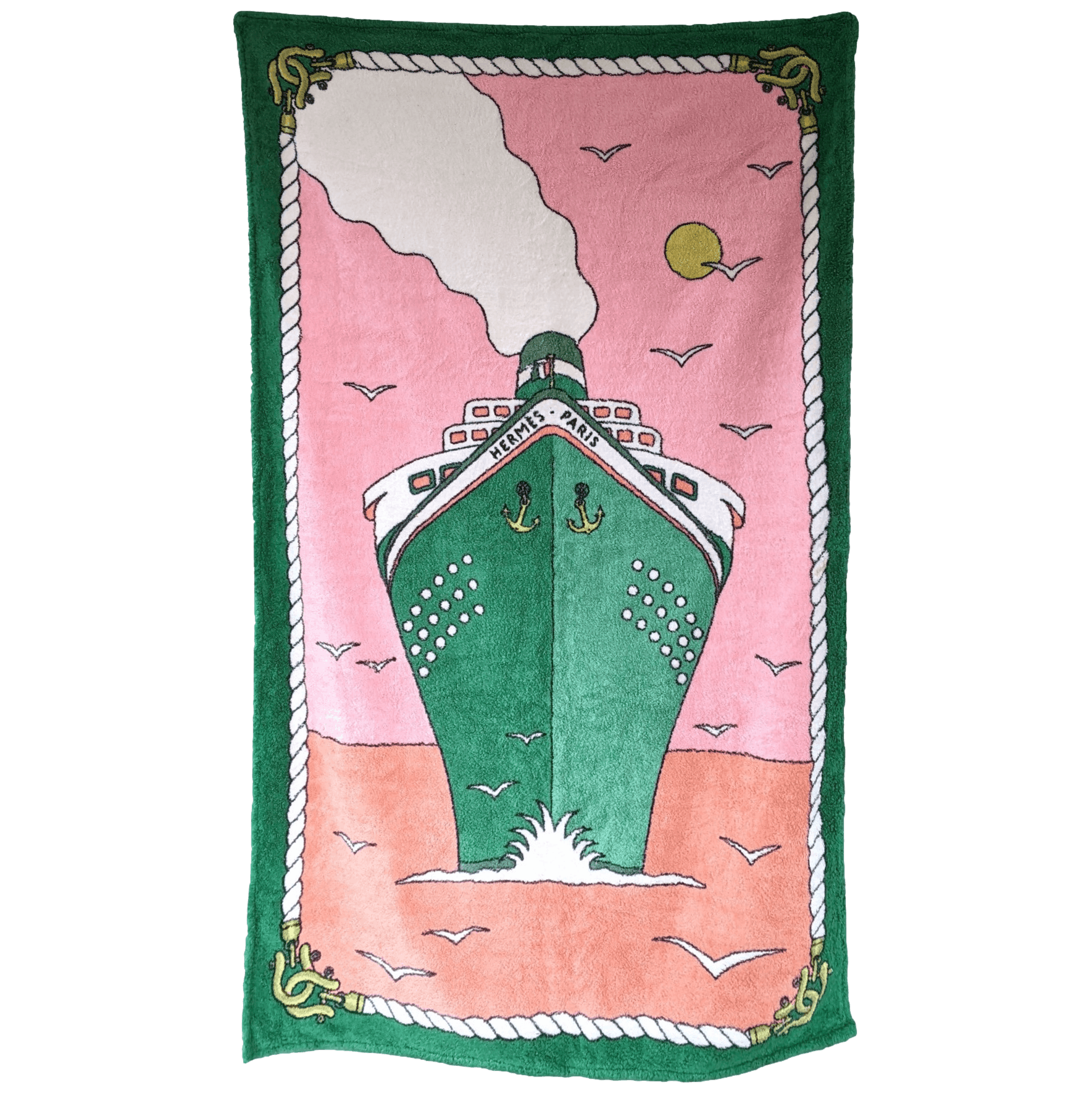 VIN HERMES Paquebot Tapis de Plage Terry Beach Towel 90 x 150 cm