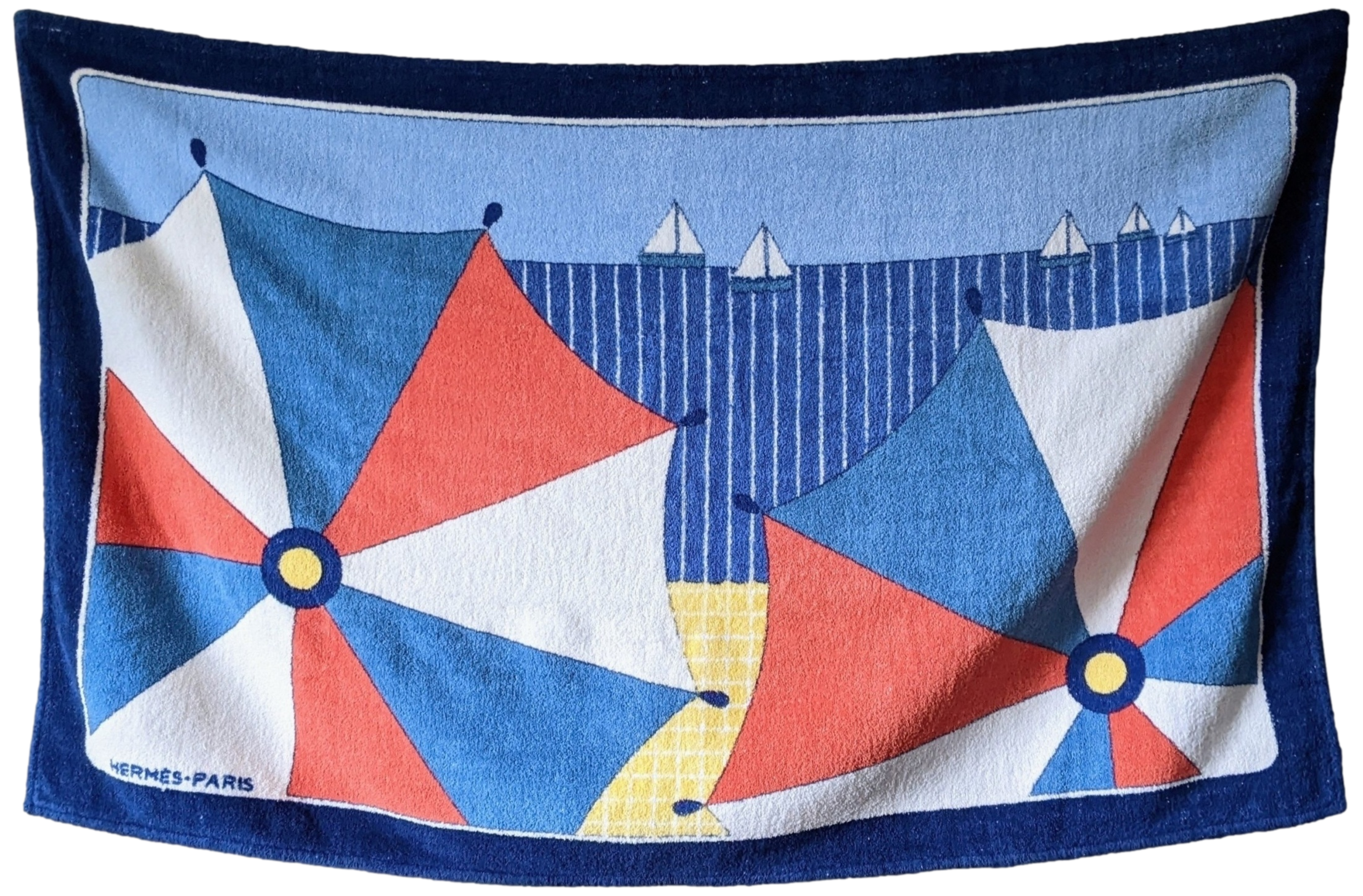 HERMES PARASOLS Terry Beach Towel 90 x 150 cm