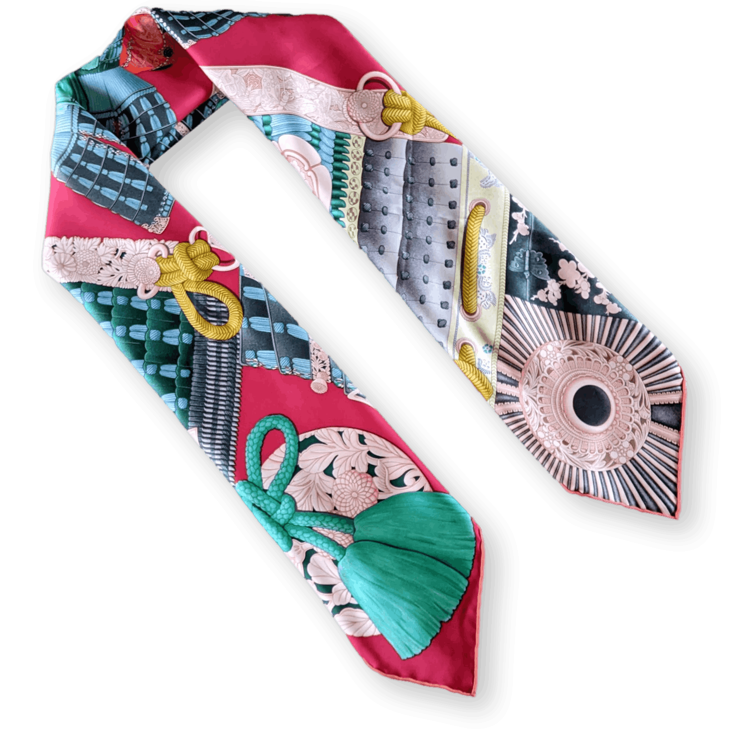 HERMES 2017 Parures de Samourais Samurais Silk Scarf 90 x 90 cm