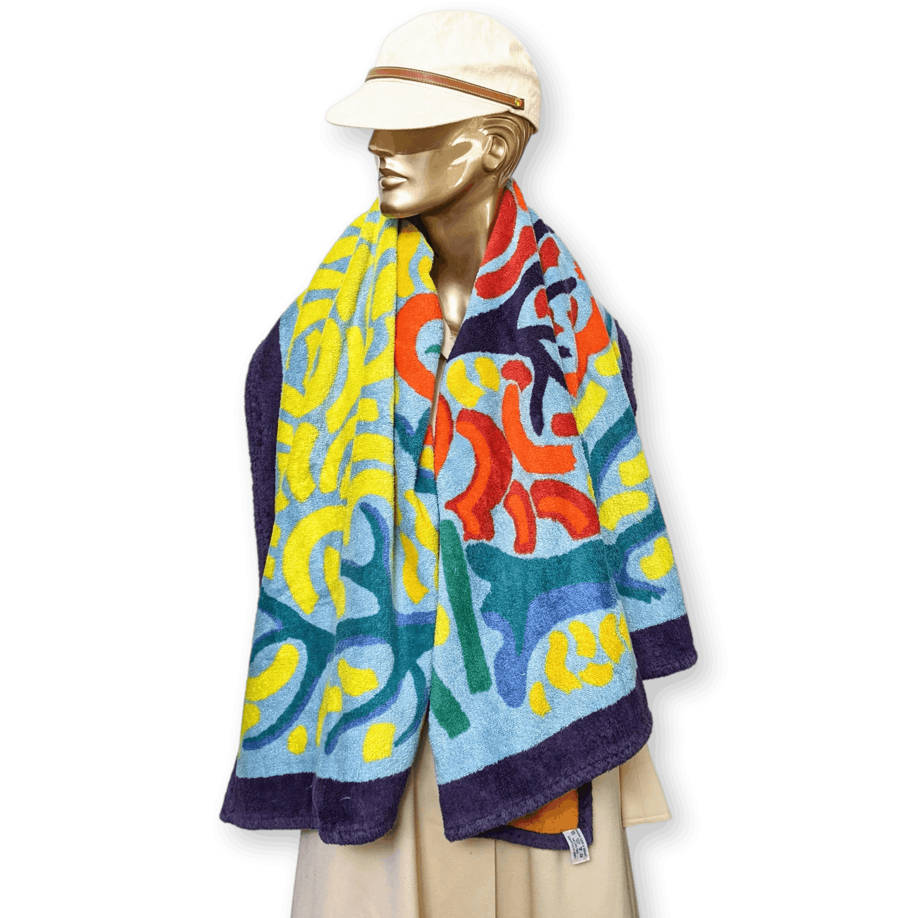 HERMES Paysage Terry Beach Towel 90 x 150 cm