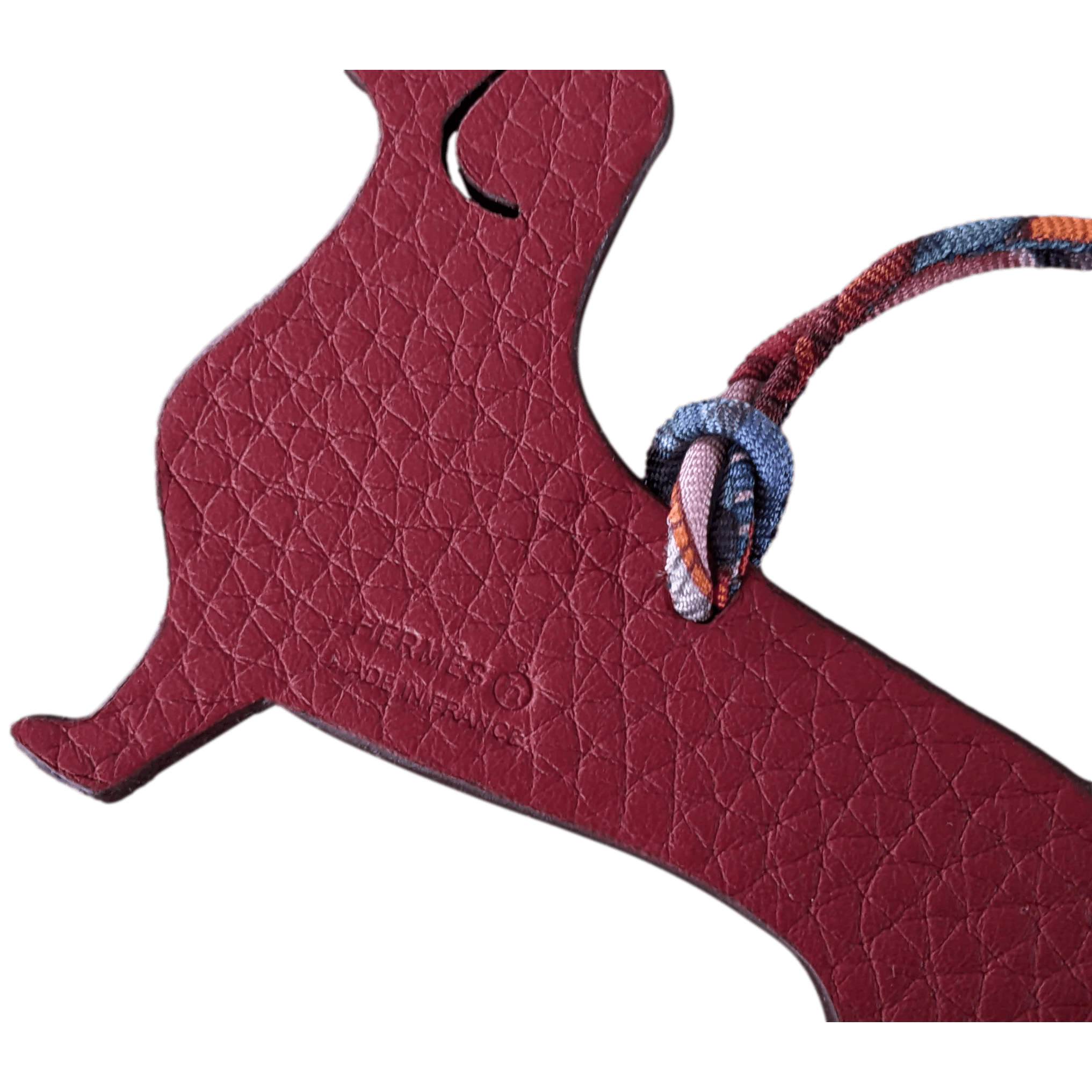 HERMES Petit H TECKEL Basset Hound Bag Charm