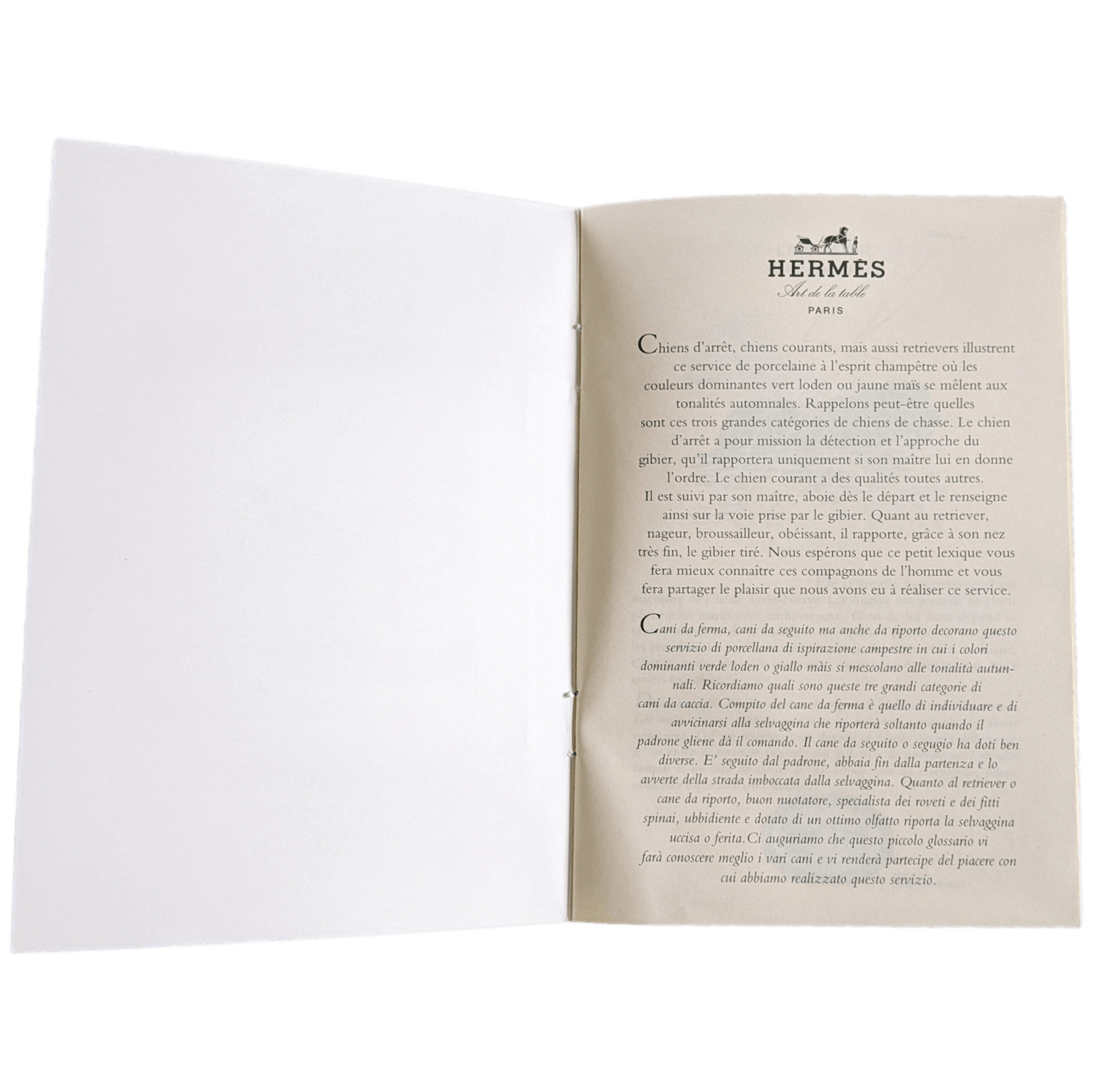 HERMES Petit Lexique of Pointing and Hunting Dogs Vol. I