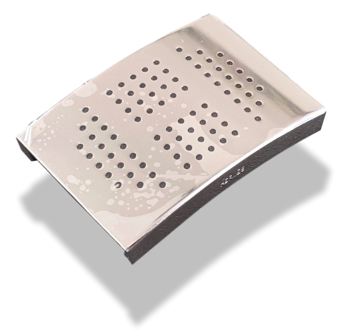 Hermes Plated Silver and Palladium Perforated EVELYNE Buckle H 32 mm, New in Pochette! - poupishop