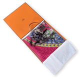 HERMES 2020 Plumes en Fete Twill Silk Scarf 90 x 90 cm