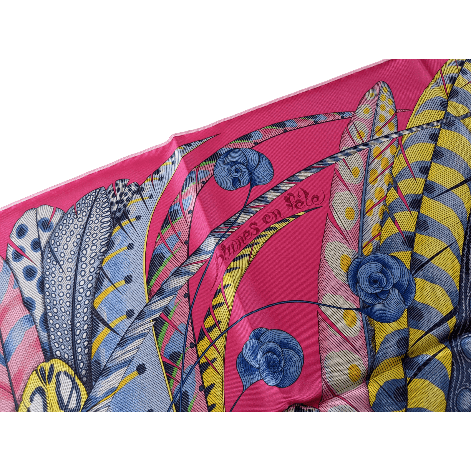 HERMES 2020 Plumes en Fete Twill Silk Scarf 90 x 90 cm, BNWTIB