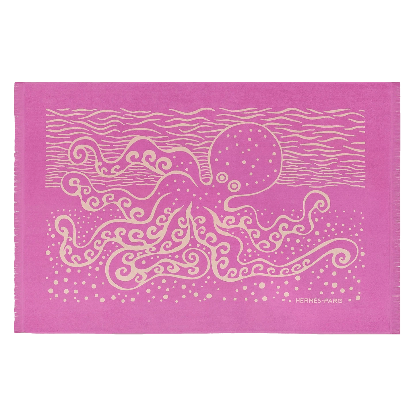 HERMES Poulpe Tatoo Tapis de Plage Terry Beach Towel 90 x 150 cm