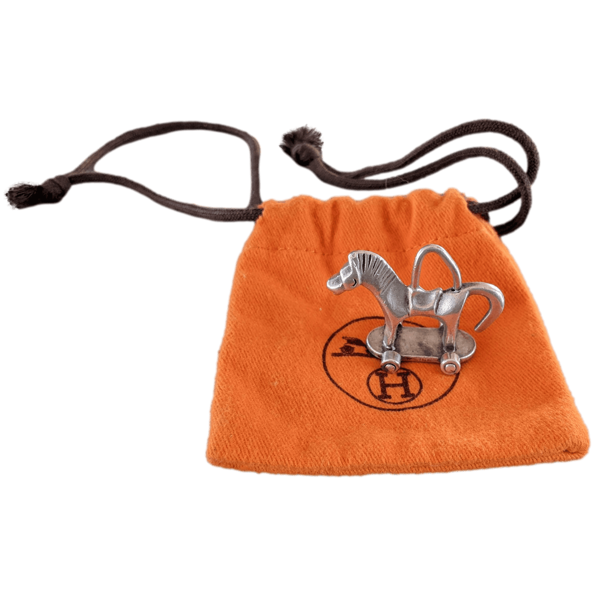 HERMES 2000 Special Issue PREMIER PAS DANS LE SIECLE Horse on Wheels Pendant