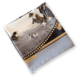 HERMES Presentation de Chevaux Twill Silk Scarf 90