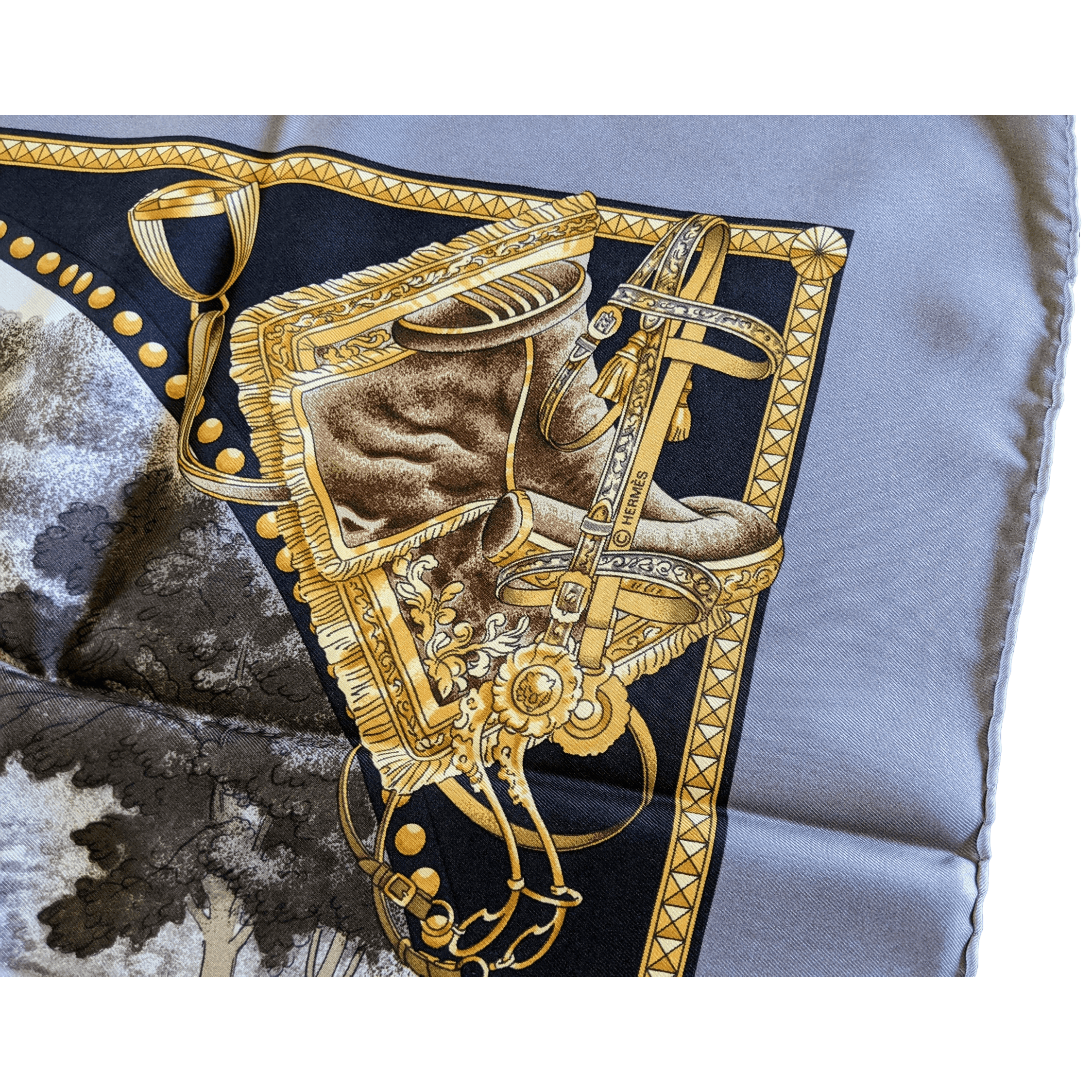 HERMES Presentation de Chevaux Twill 90 Scarf