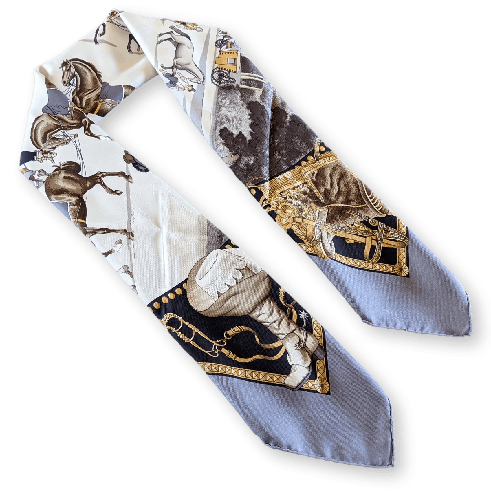 HERMES Presentation de Chevaux Twill 90 Scarf