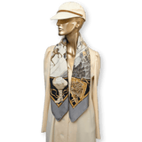 HERMES Presentation de Chevaux Twill Silk Scarf 90
