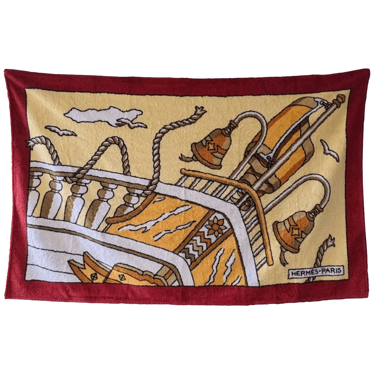 HERMES Proue Beach Towel 90 x 150 cm