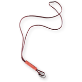 HERMES Red Lizard/Palladium "Curiosite" Necklace