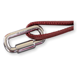 HERMES Red Lizard/Palladium "Curiosite" Necklace