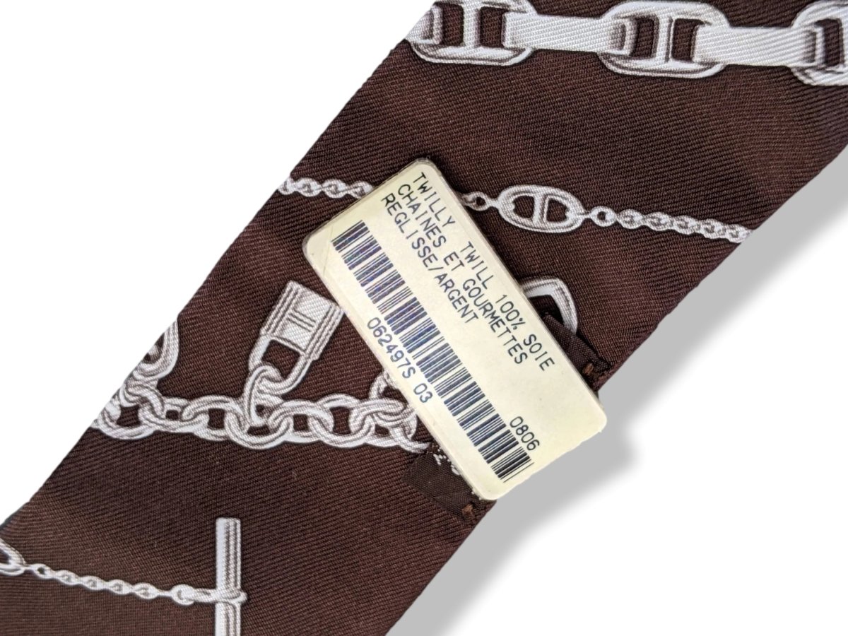 Hermes Reglisse/Argent CHAINES ET GOURMETTES Twilly, BNWTIB! - poupishop