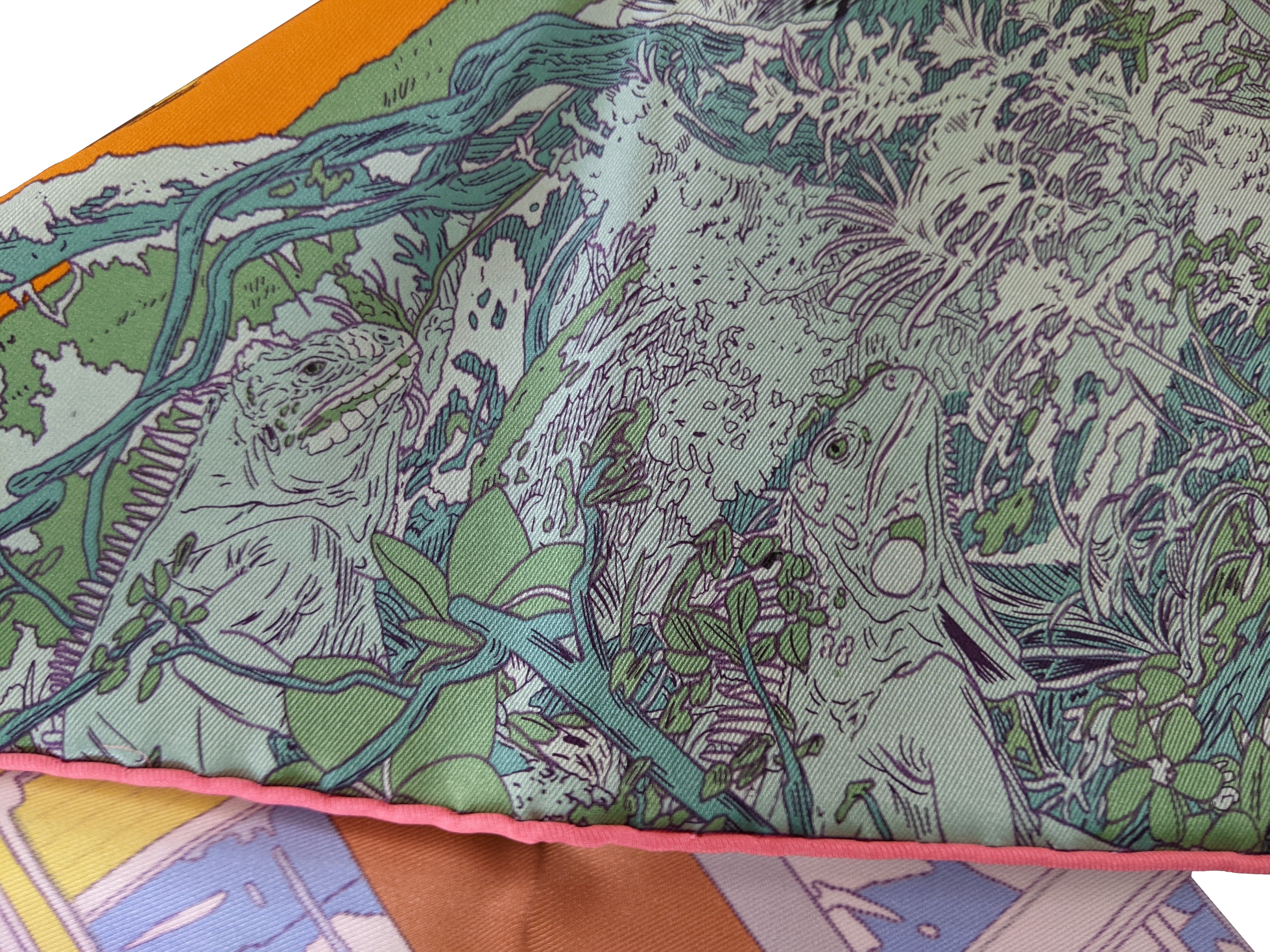 HERMES (JUT100) RENDEZ-VOUS GALANT Silk Scarf 70 x 70 cm, BNIB!