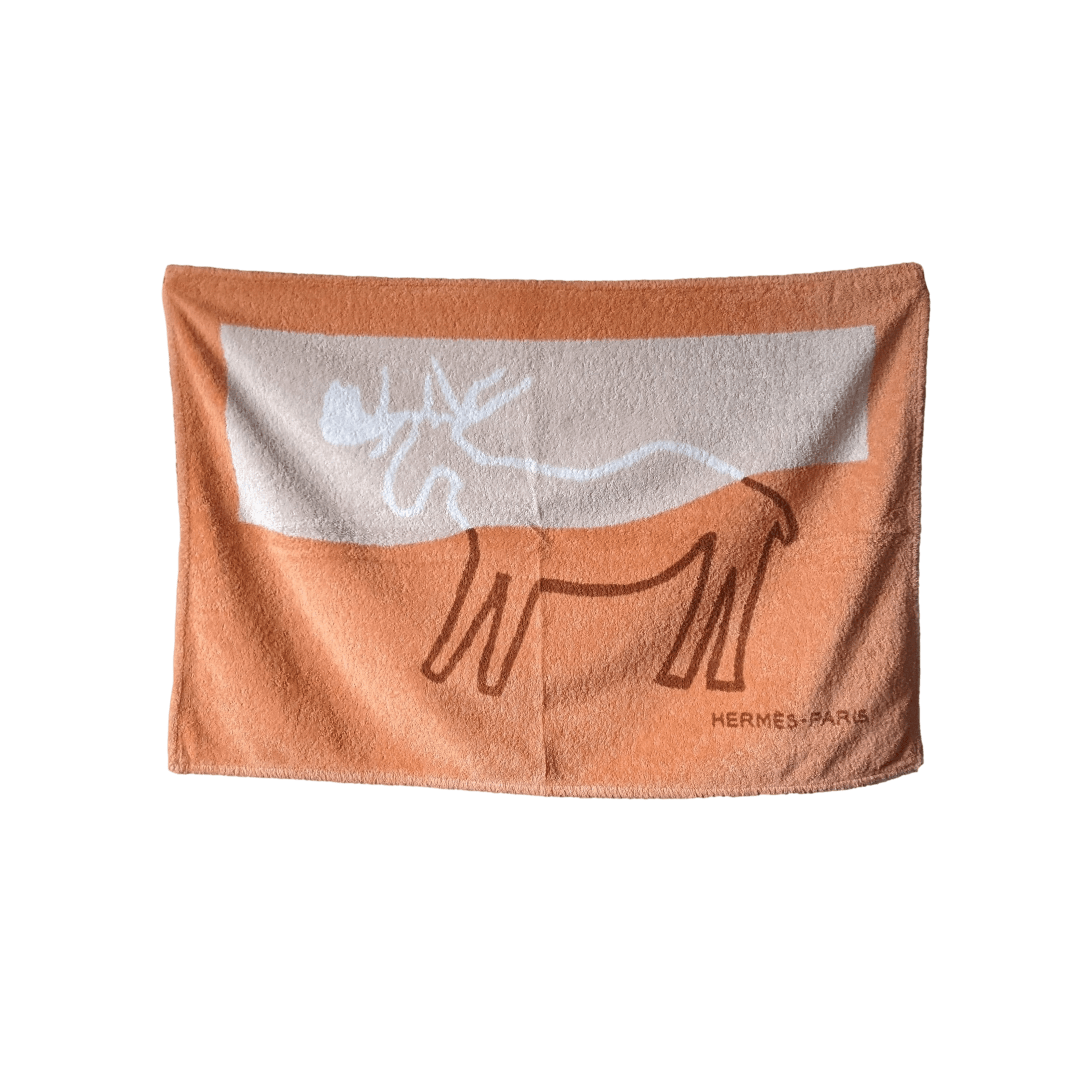 HERMES RENNE Cotton Terry Beach Towel PM 60 x 90 cm