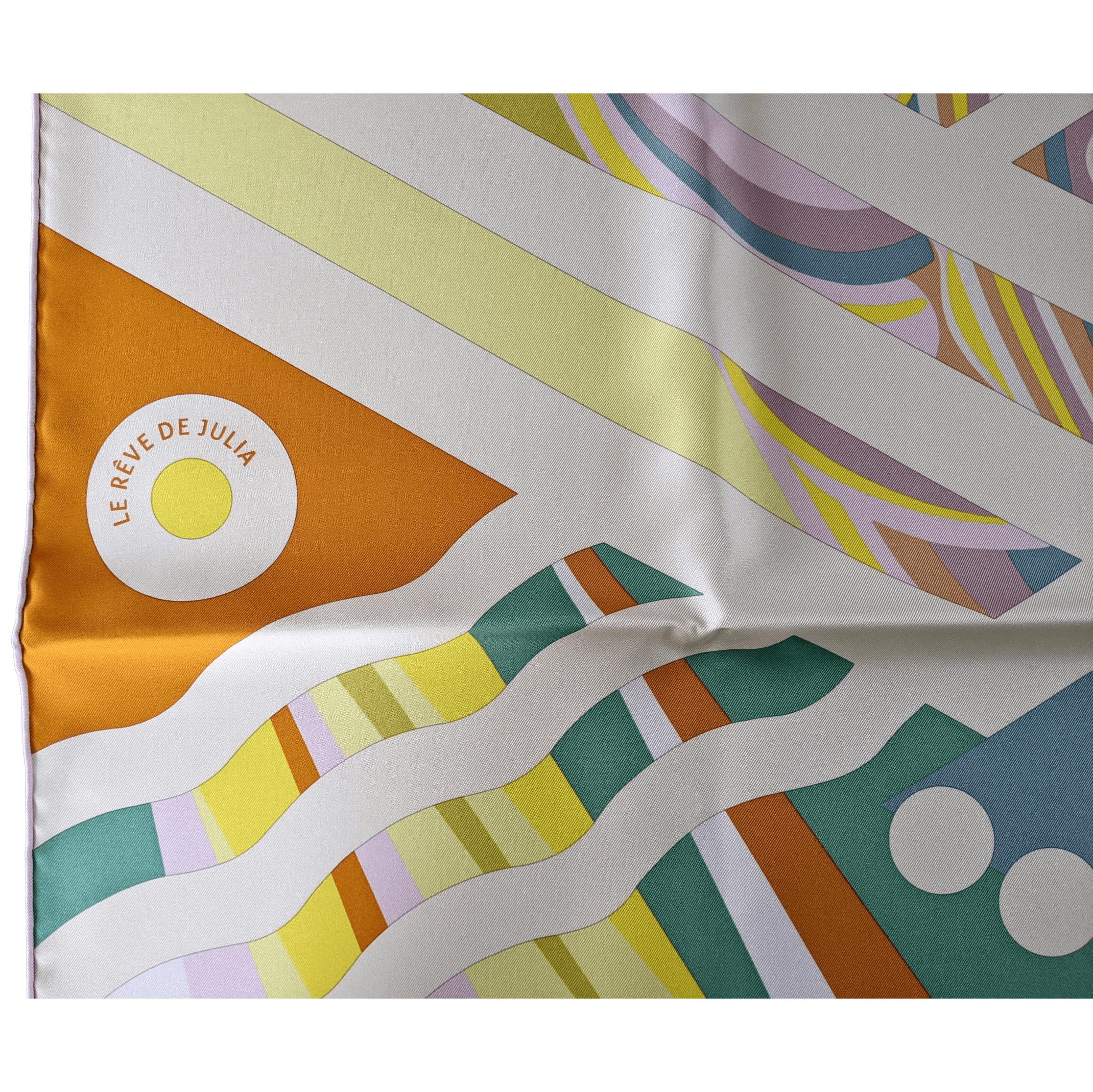 HERMES Reve de Julia Silk Scarf 90