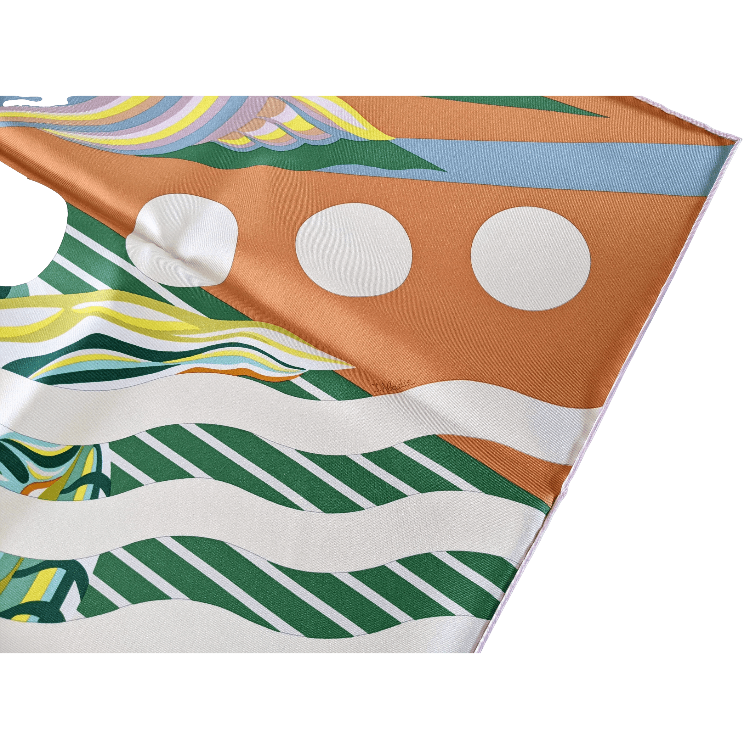 HERMES Reve de Julia Silk Scarf 90