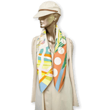 HERMES Reve de Julia Silk Scarf 90