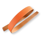HERMES Reversible Epsom Leather Belt Strap 42 MM Orange Gold Size 100