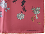 HERMES [JUTTA25] ROBE LEGERE Rose Twill Silk Carre 90 x 90 cm