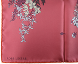 HERMES [JUTTA25] ROBE LEGERE Rose Twill Silk Carre 90 x 90 cm