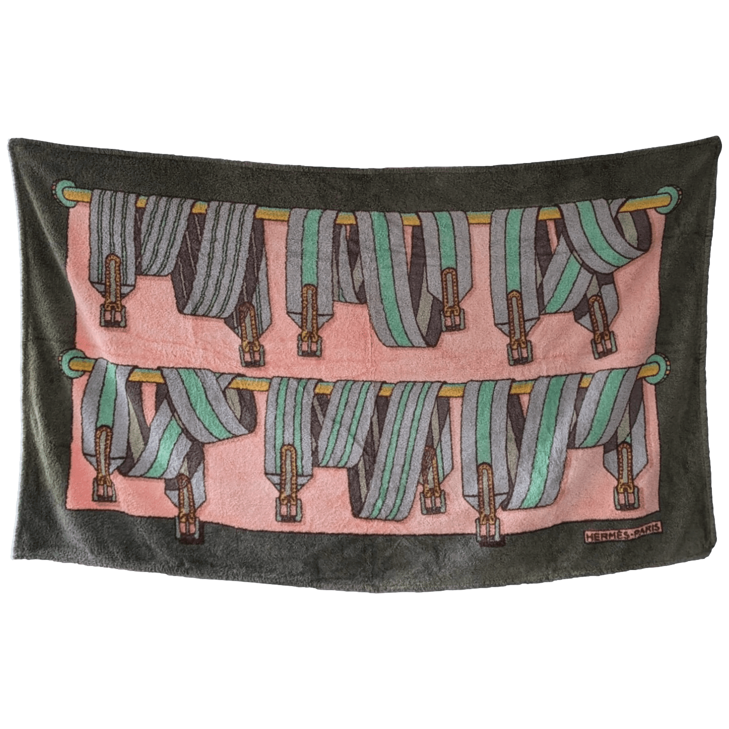 HERMES Sangles Terry Beach Towel 90 x 150 cm