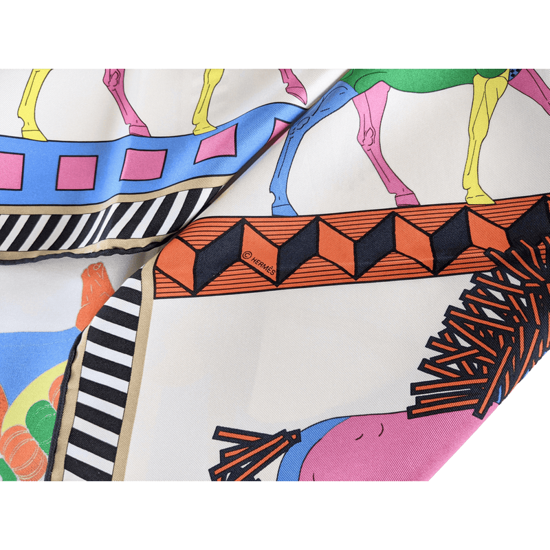 HERMES X GIANPAOLO PAGNI Special Issue Saut au Grand Palais 2025 Twill Silk Carre 90 x 90 cm