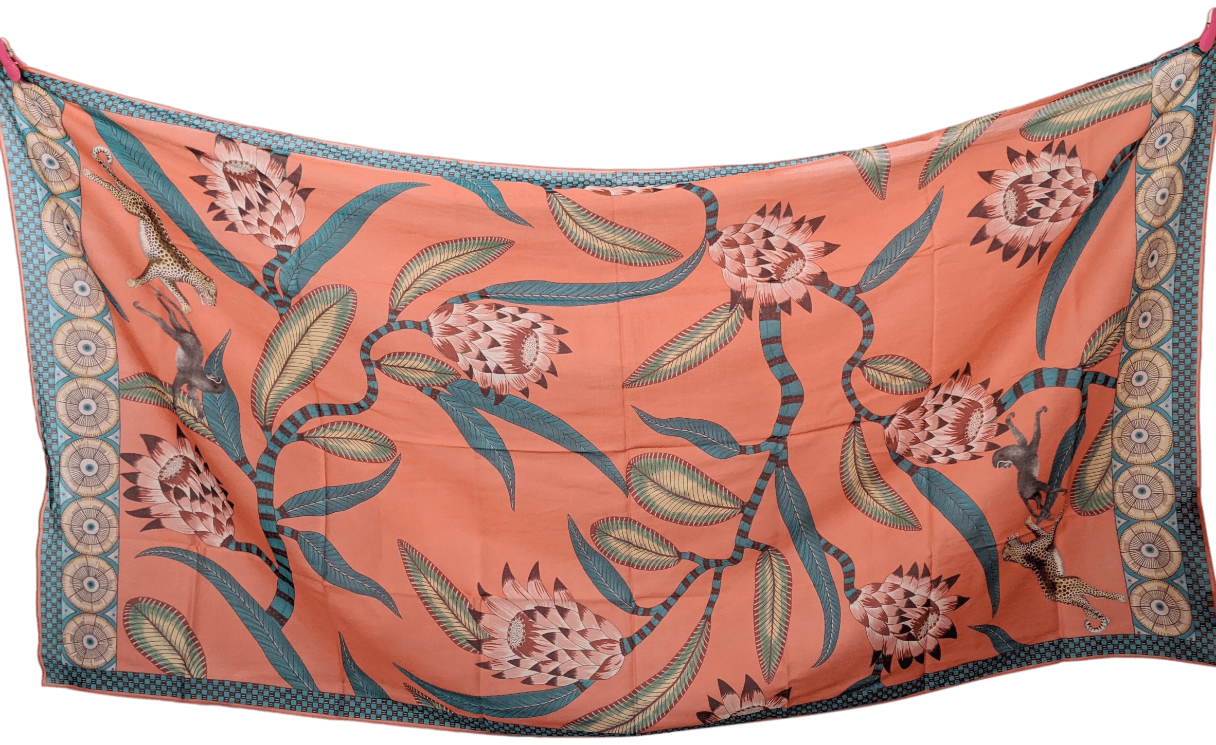 HERMES SAVANA DANCE by Ardmore Artists Pirnted Cotton Pareo 90 x 150 cm