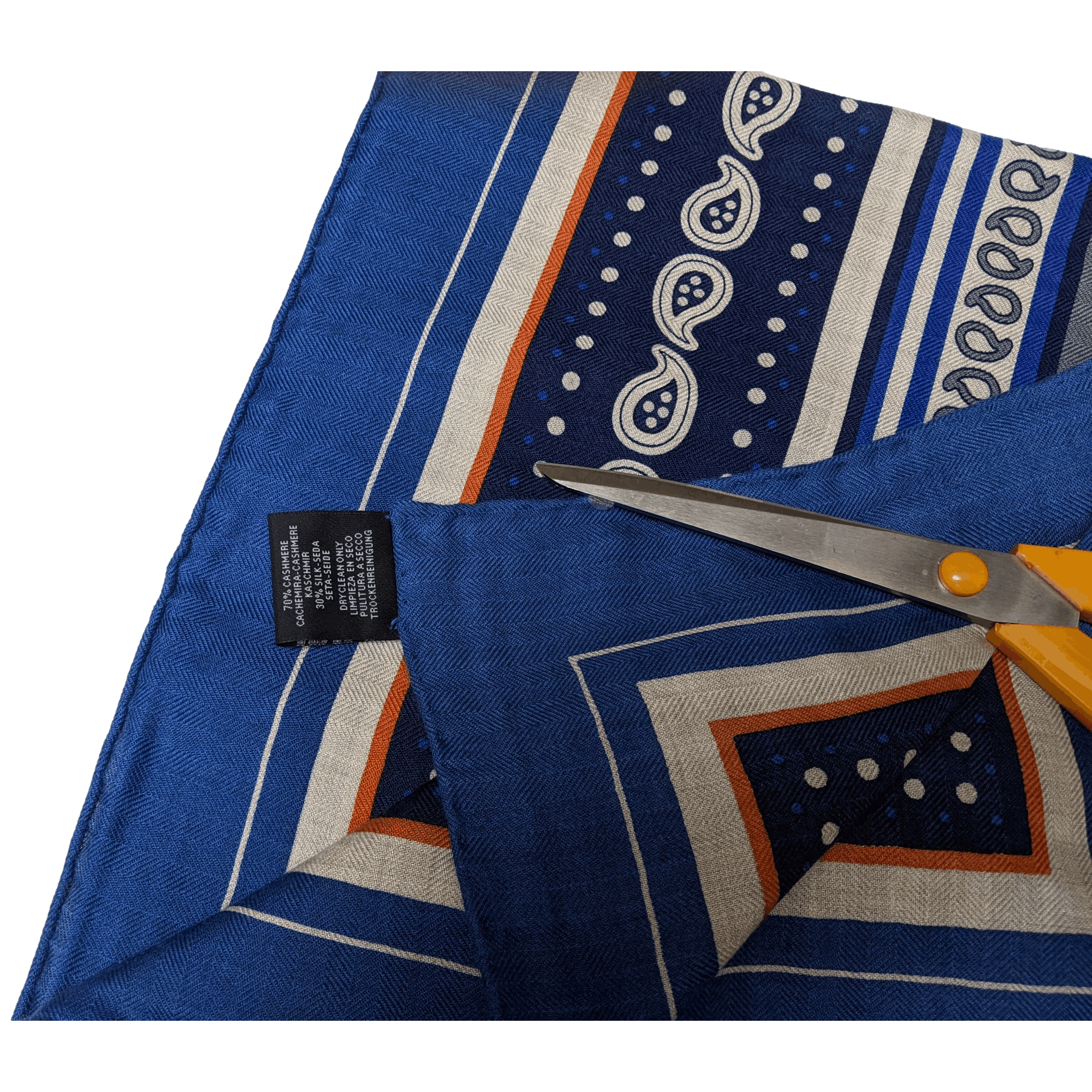 HERMES SELLE DE DIGNITAIRE Cashmere Shawl 140 x 140 cm