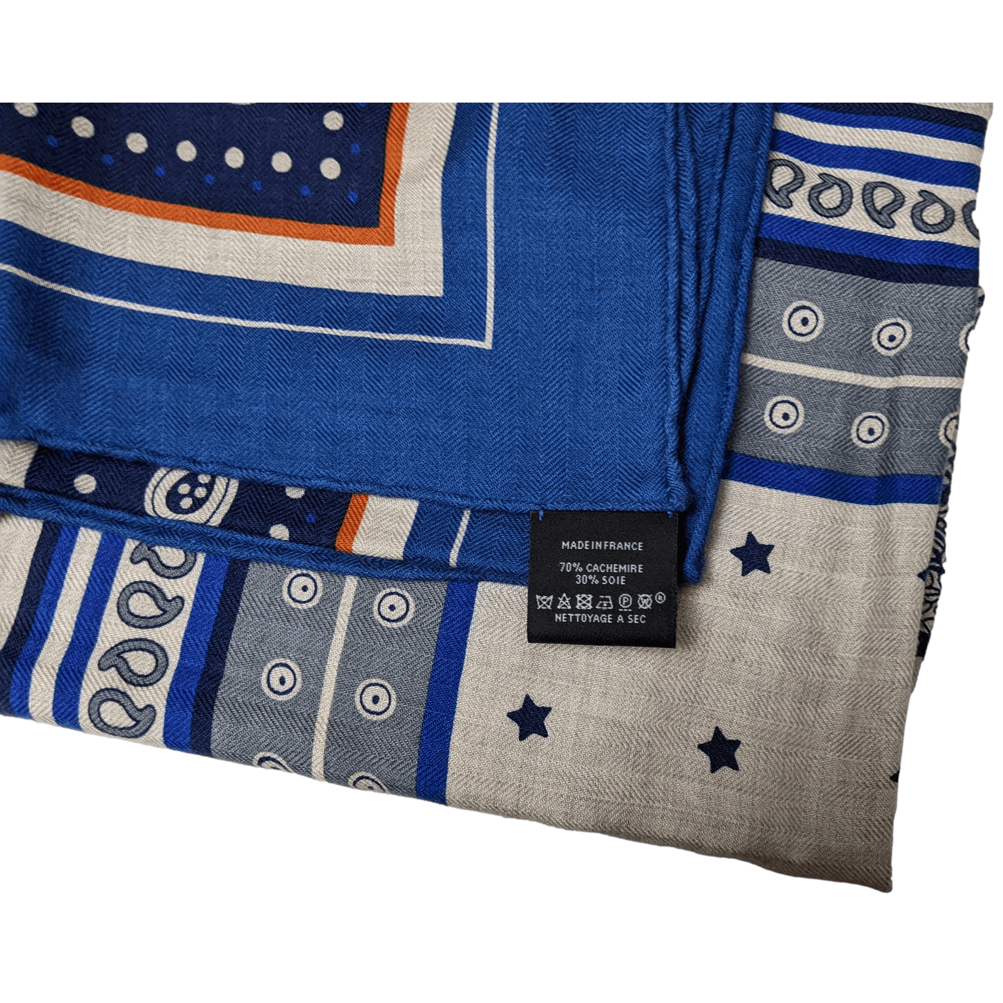 HERMES SELLE DE DIGNITAIRE Cashmere Shawl 140 x 140 cm