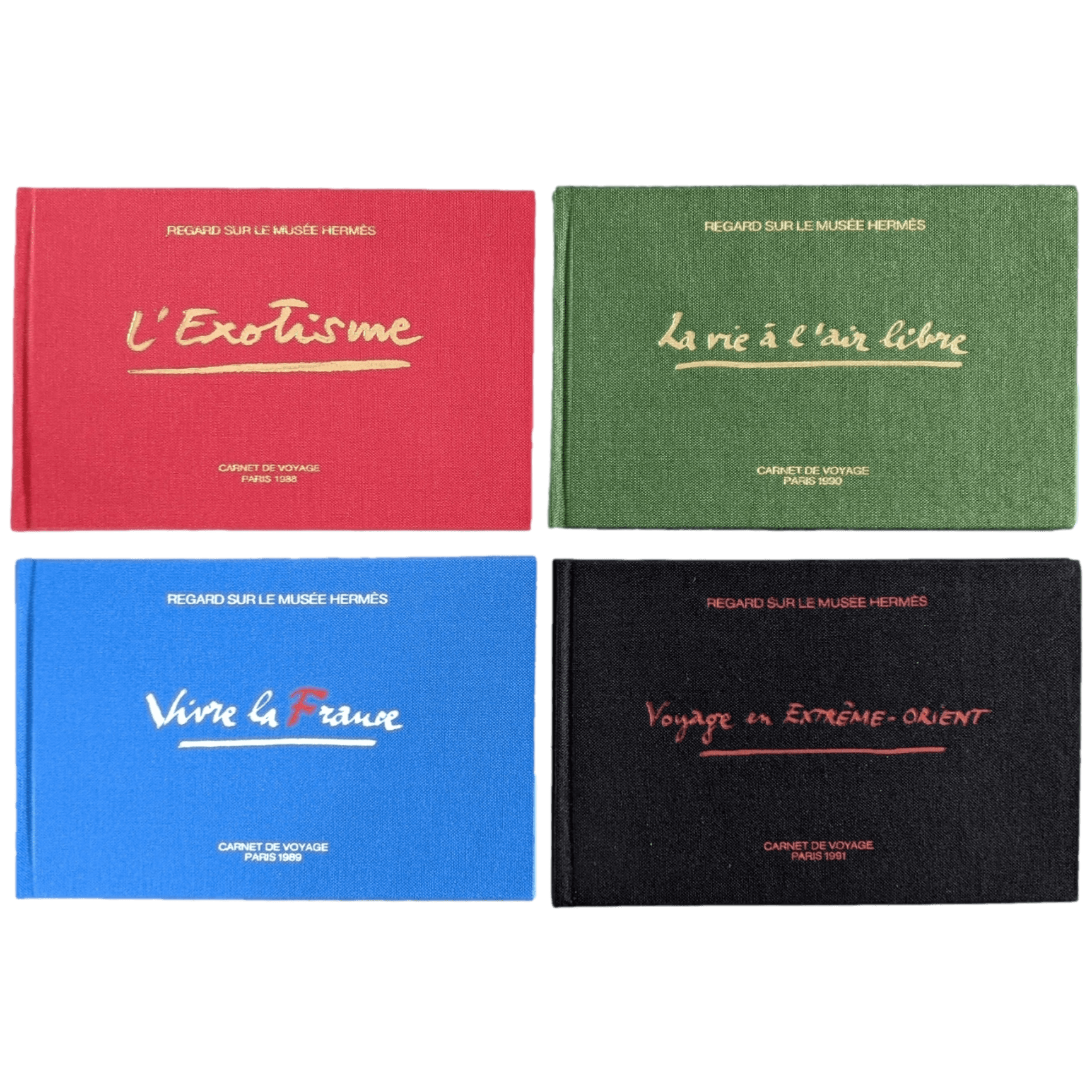 HERMES Set of 2 Coffret 4 Carnets de Croquis